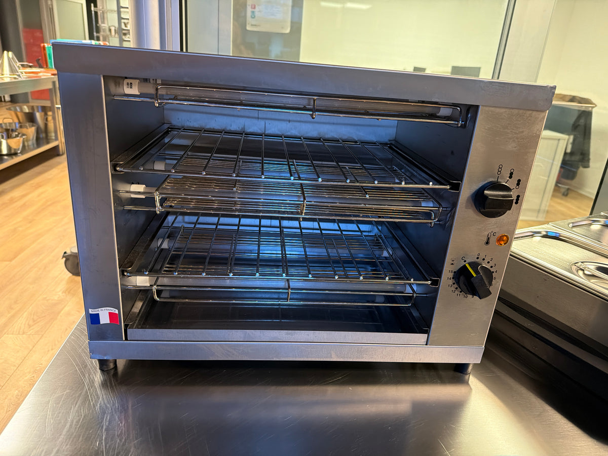 Grill à quartz pour panini, toasts & divers snacks
