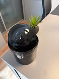 Pot en céramique noir pour condiments/bonbons 14,5 diamètre