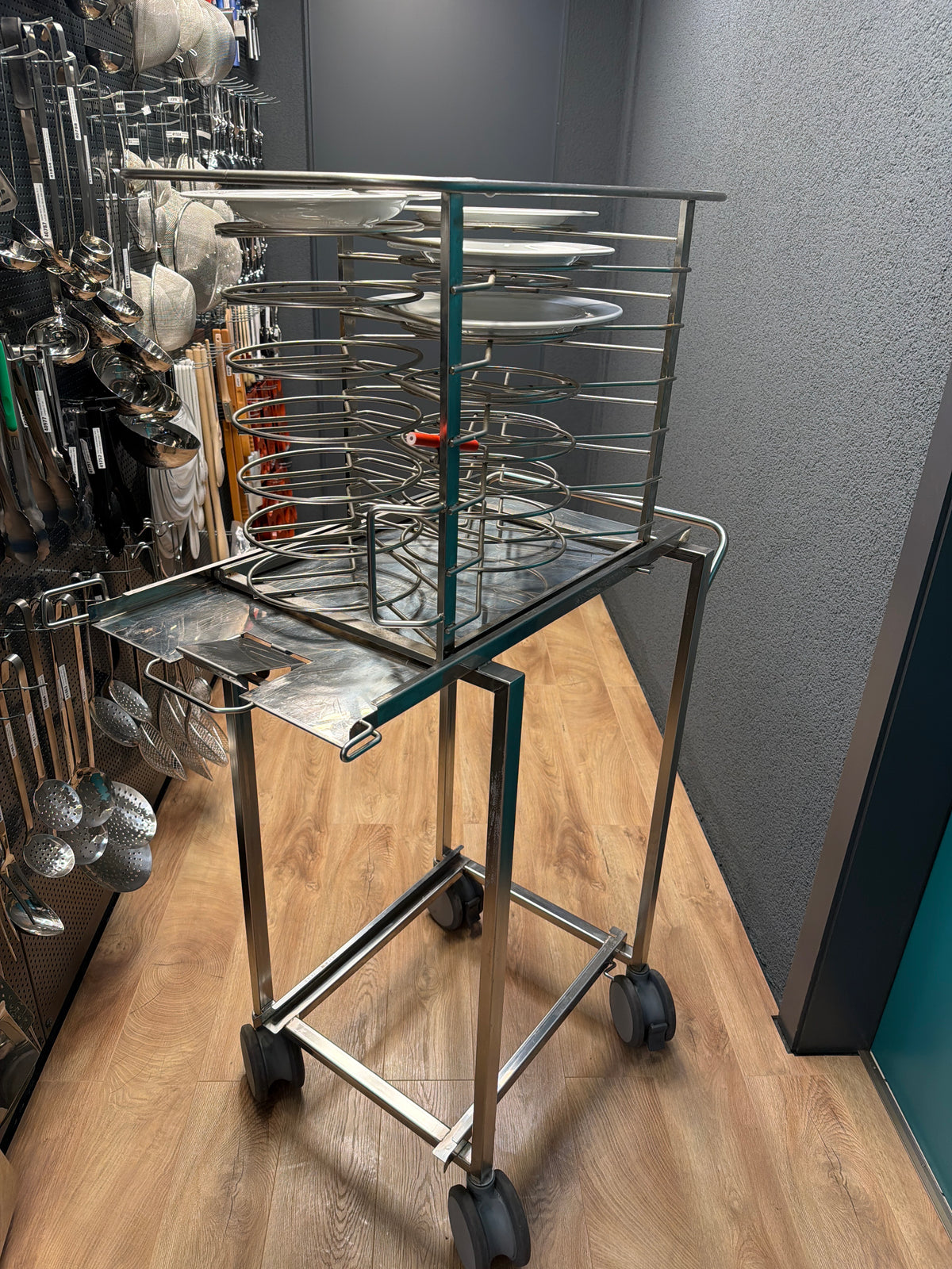 Chariot de transport pour Four Combi Pro 6 1/1 GN Rational, avec cadre 20 assiettes et housse de transport isotherme