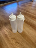 Bouteilles plastique squeeze 2x250ml